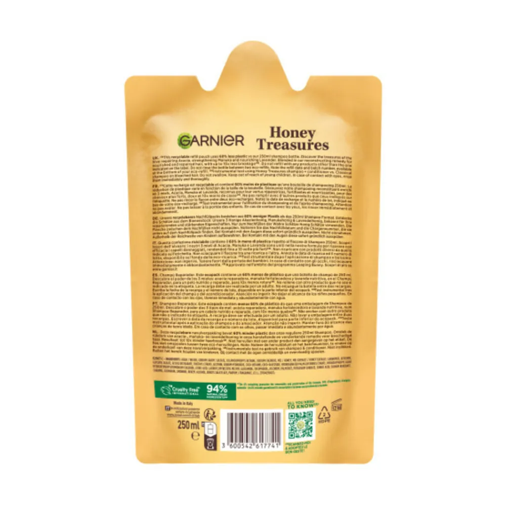 Garnier 6x Loving Blends Honing Goud Shampoo Refill 250 ml