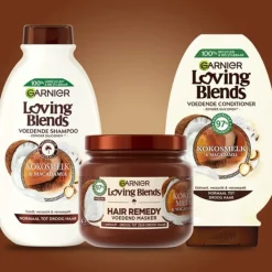 Garnier 6x Loving Blends Kokosmelk en Macadamia Shampoo 300 ml
