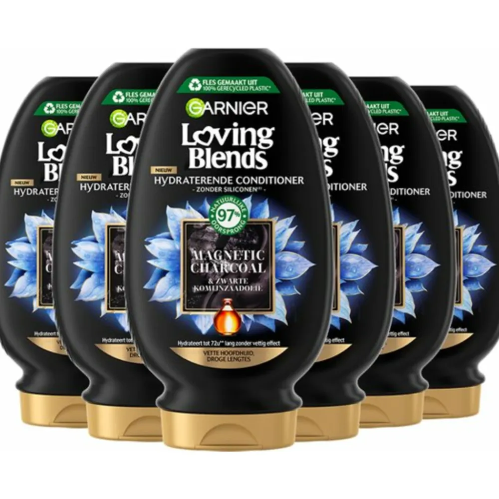 Garnier 6x Loving Blends Magnetic Charcoal Conditioner 250 ml