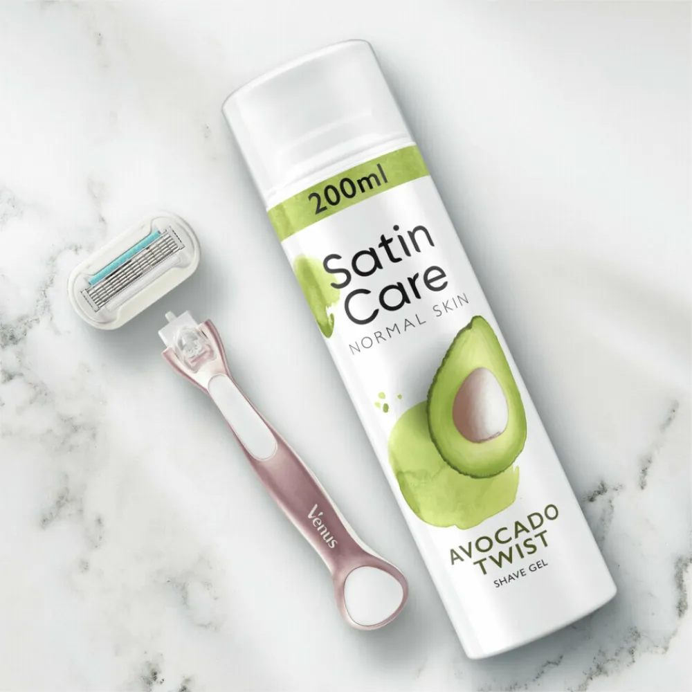 Heren Gillette Venus 6x Scheergel Satin Care Avocado Twist 200 ml