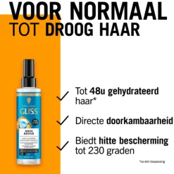 Gliss 6x Aqua Revive Anti-Klit Spray 200 ml