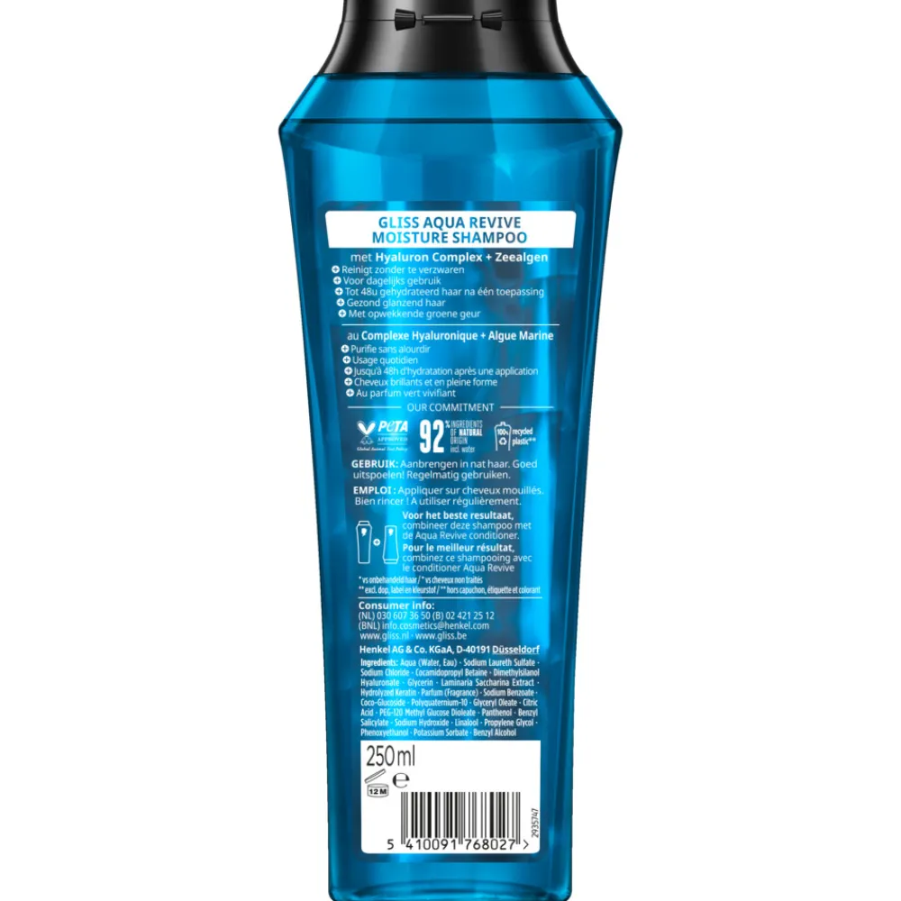 Gliss 6x Aqua Revive Shampoo 250 ml