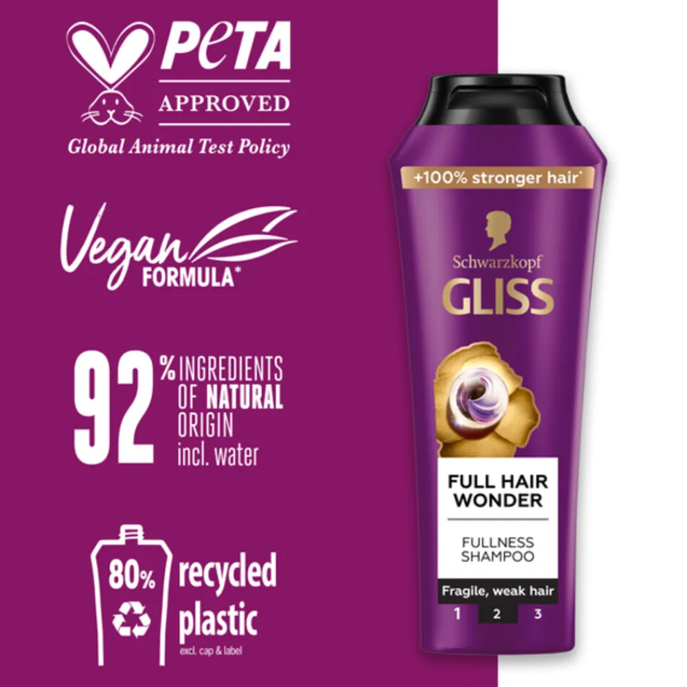Gliss 12x Shampoo Full Hair Wonder 250 ml