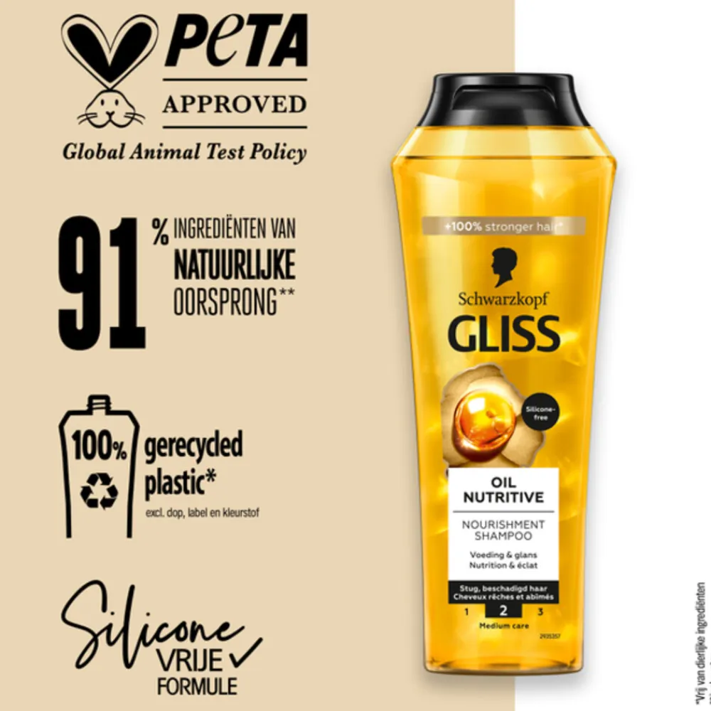 Gliss 6x Shampoo Oil Nutritive 250 ml