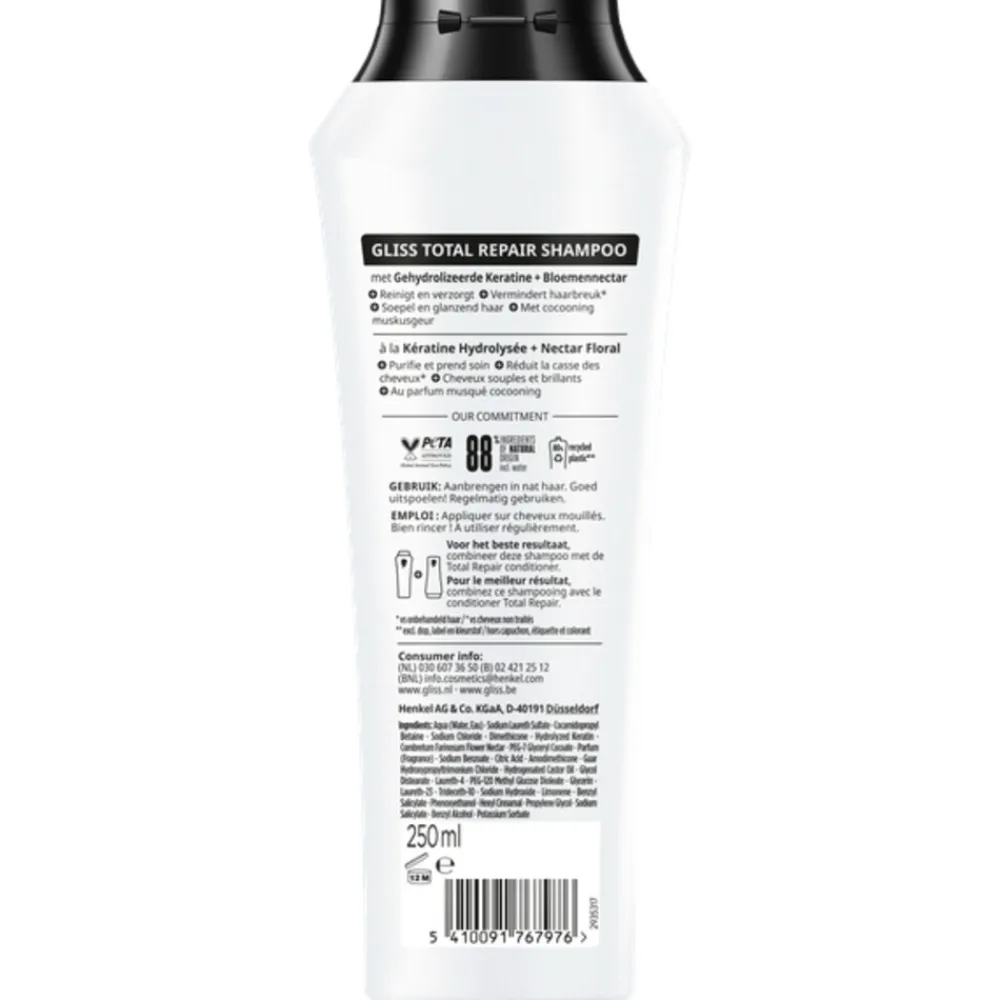 Gliss 6x Shampoo Total Repair 250 ml