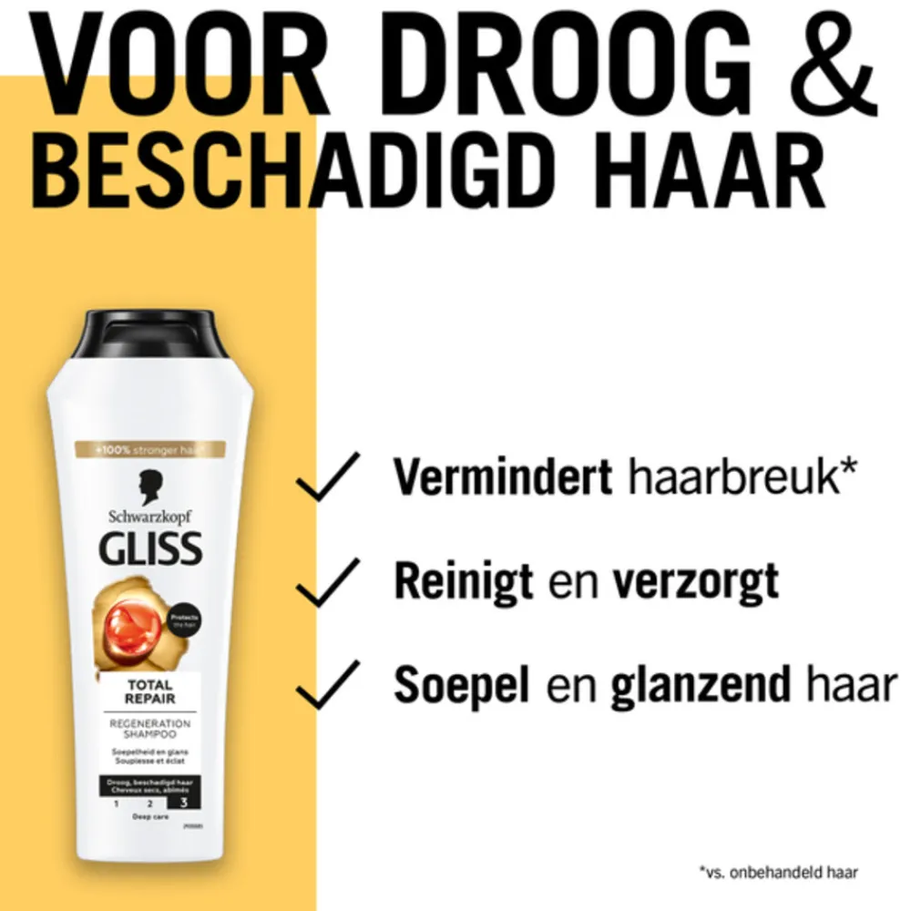 Gliss 6x Shampoo Total Repair 250 ml