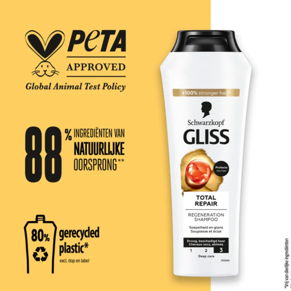 Gliss 6x Shampoo Total Repair 250 ml