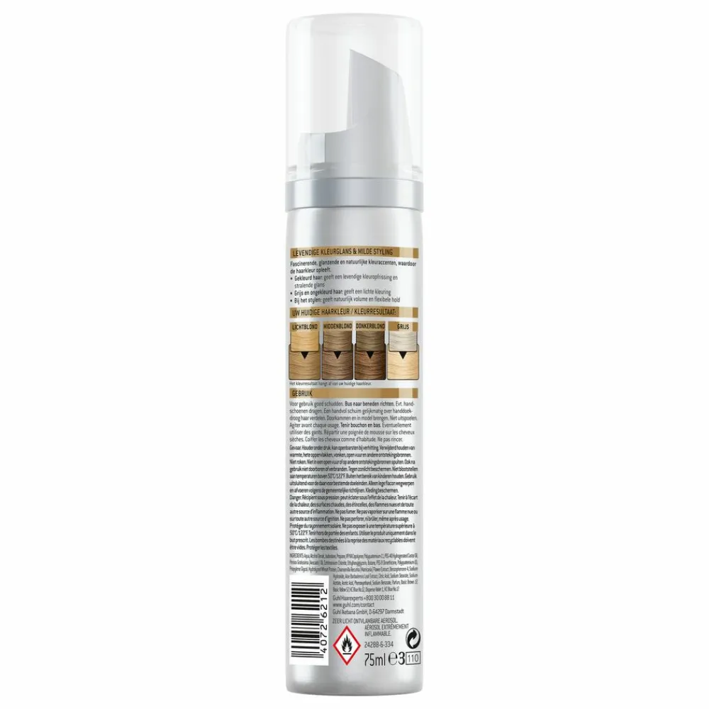 Guhl 3x Color Forming Mousse Middenblond 70 75 ml