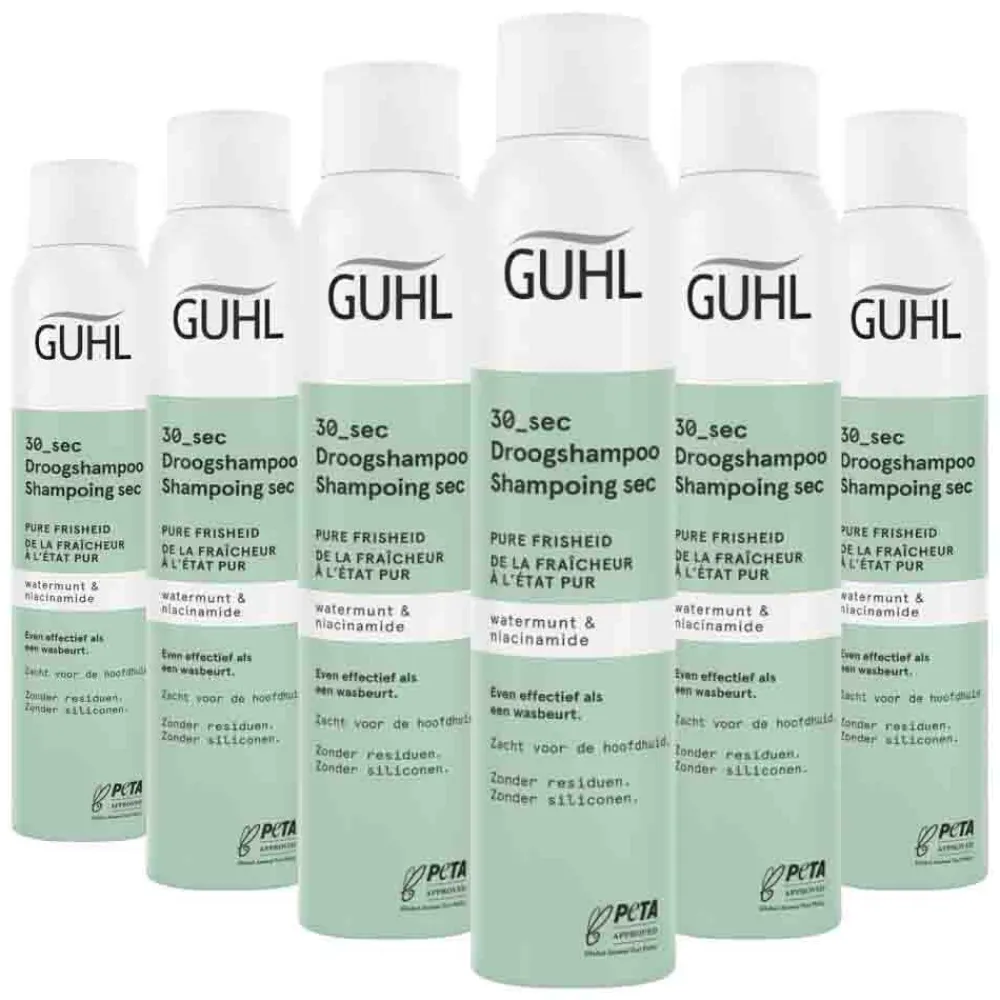 Guhl 6x Droogshampoo Pure Frisheid 30 sec 200ml