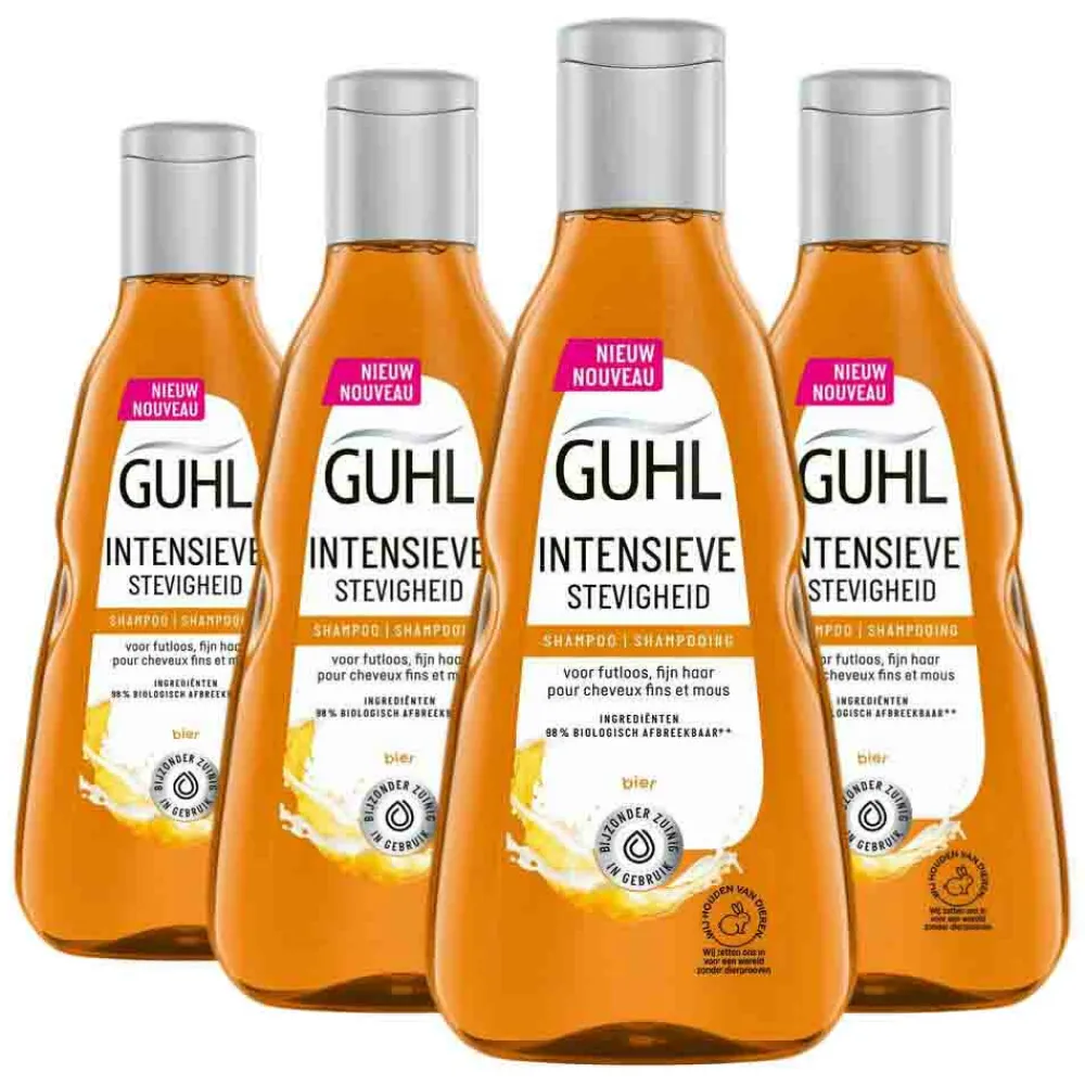 Guhl 4x Shampoo Intensieve Stevigheid 250 ml