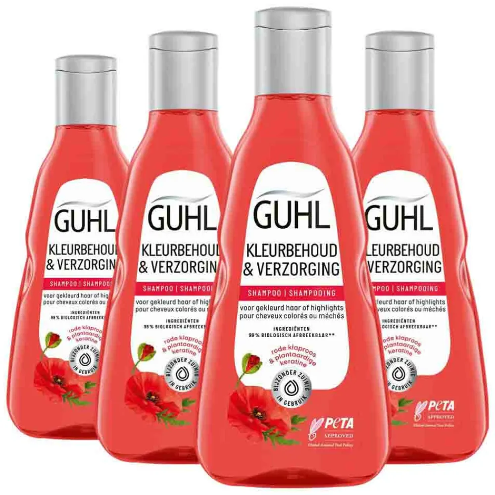 Guhl 4x Shampoo Kleurbehoud & Verzorging 250 ml