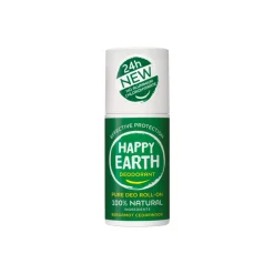 Happy Earth 6x Deodorant Roll-On Bergamot Cedarwood 100% Natuurlijk 75 ml