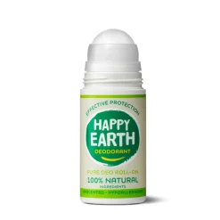 Happy Earth 6x 100% Natuurlijke Deodorant Roller Unscented 75 ml