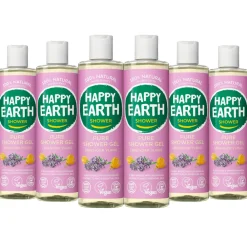 Happy Earth 6x 100% Natuurlijke Douchegel Lavender Ylang 300 ml