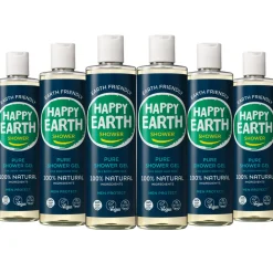 Happy Earth 6x 100% Natuurlijke Douchegel Lemon Sandalwood 300 ml