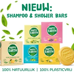 Happy Earth 6x 100% Natuurlijke Shampoo Bar Volume & Shine 70 gr