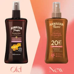Hawaiian Tropic 6x Zonneolie Protective Dry Spray SPF 20 200 ml