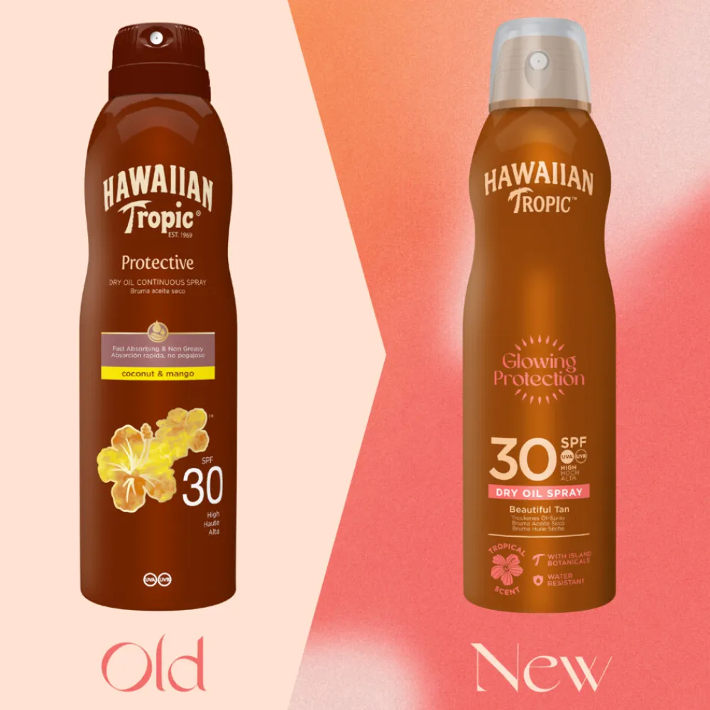 Hawaiian Tropic 6x Zonneolie Spray Protective Coconut & Mango SPF 30 180 ml