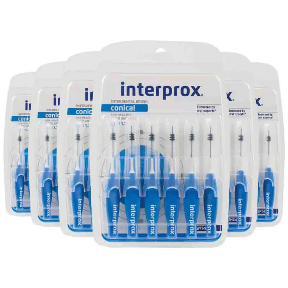 Interprox 6x Ragers Conical Blauw PHD 1.7 6 stuks