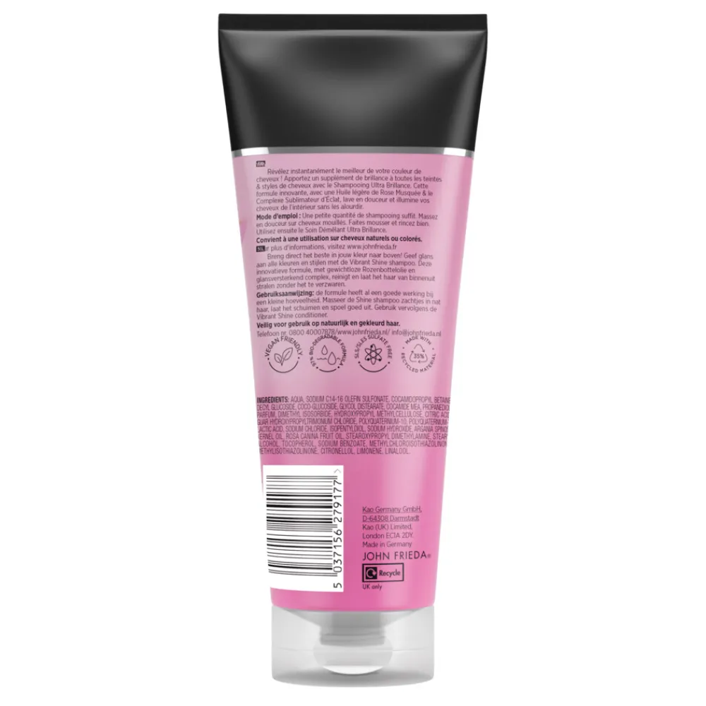John Frieda 4x Vibrant Shine Colour Shampoo 250 ml