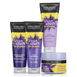 John Frieda 4x Violet Crush Purple Toning Haarmasker 250 ml