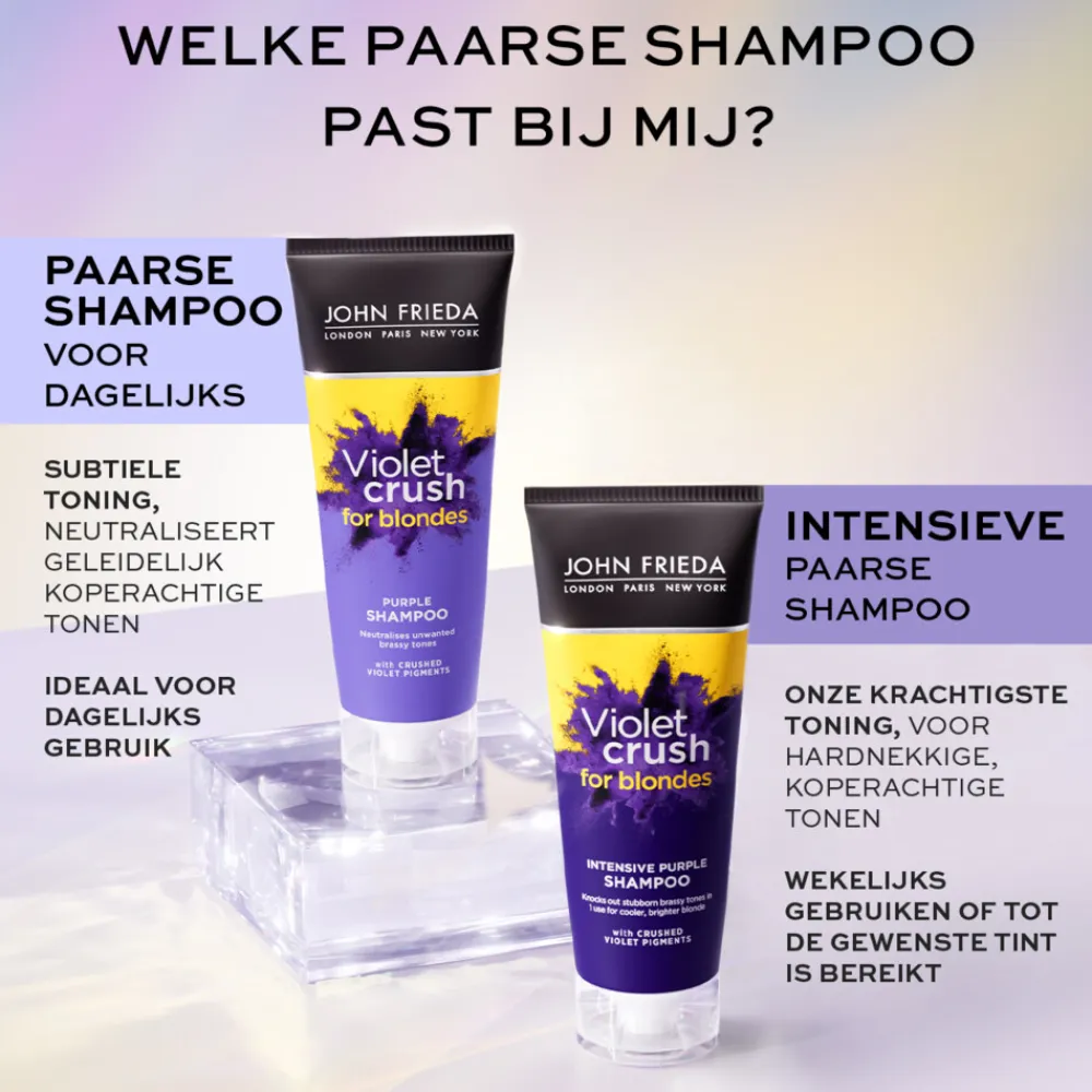 John Frieda 4x Violet Crush Shampoo Intense Purple 250 ml