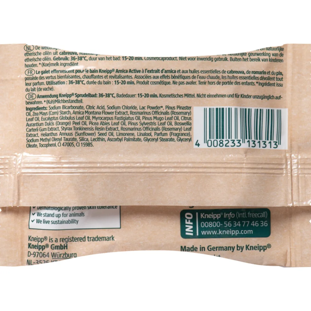 Kneipp 12x Badbruistablet Arnica Active 80 gr
