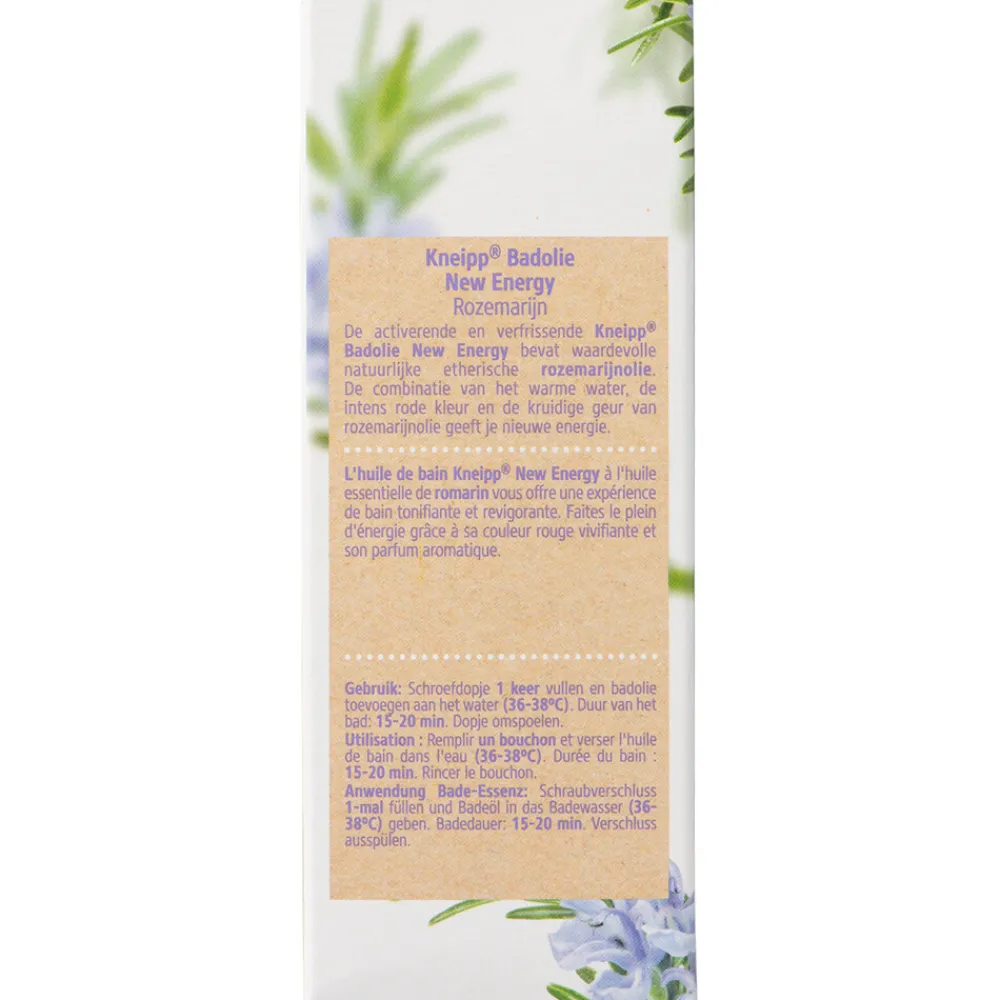 Kneipp 6x Badolie New Energy Rozemarijn 100 ml