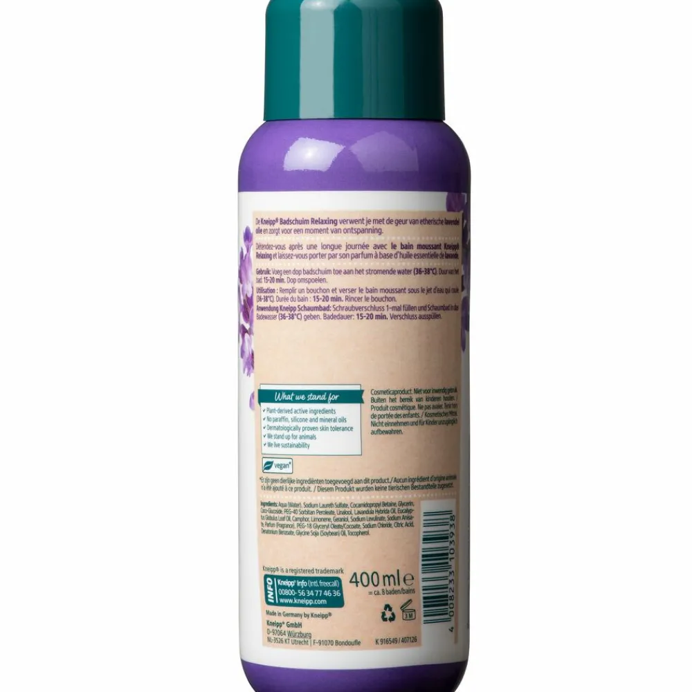 Kneipp 6x Badschuim Relaxing Lavendel 400 ml
