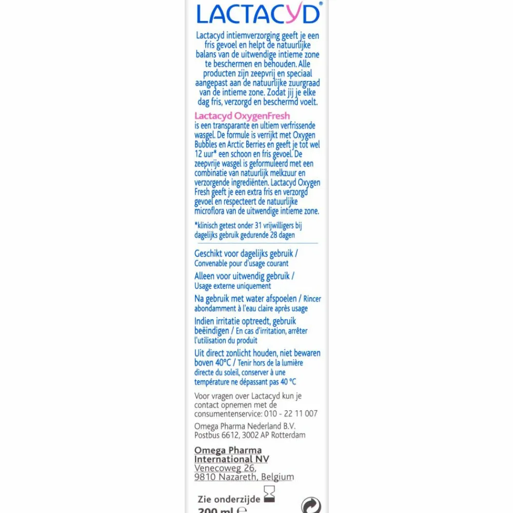 Lactacyd 4x Oxygen Fresh 200 ml