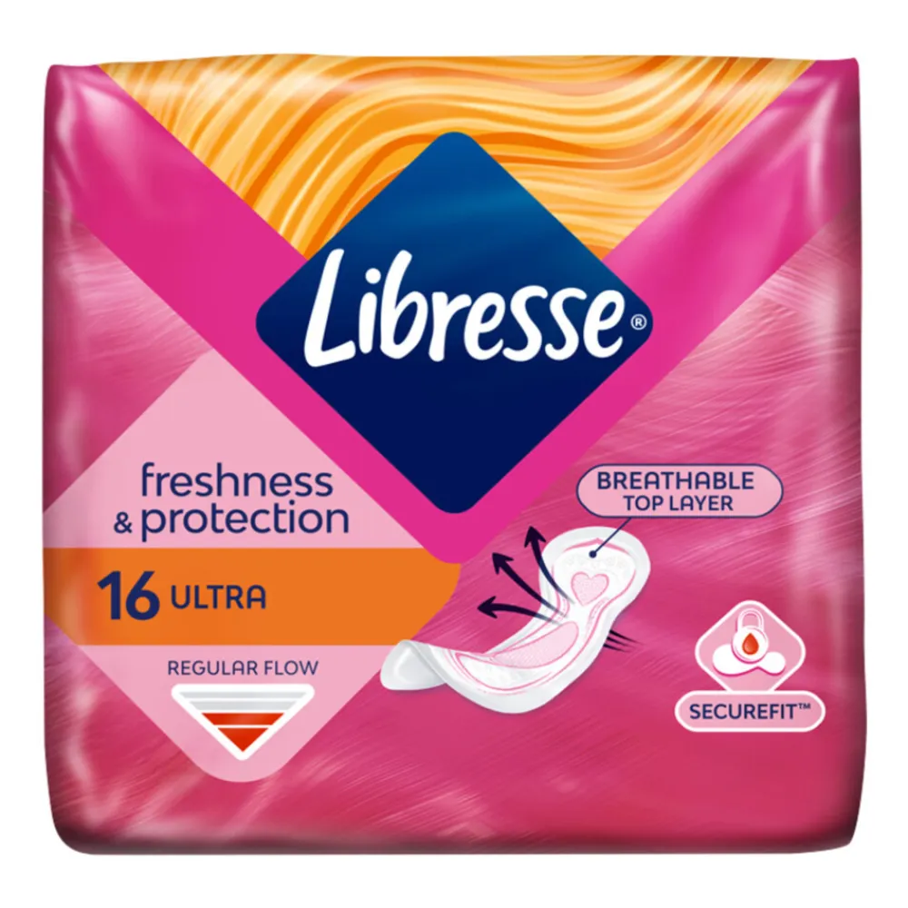 Libresse 16x Ultra Regular Maandverband 16 stuks