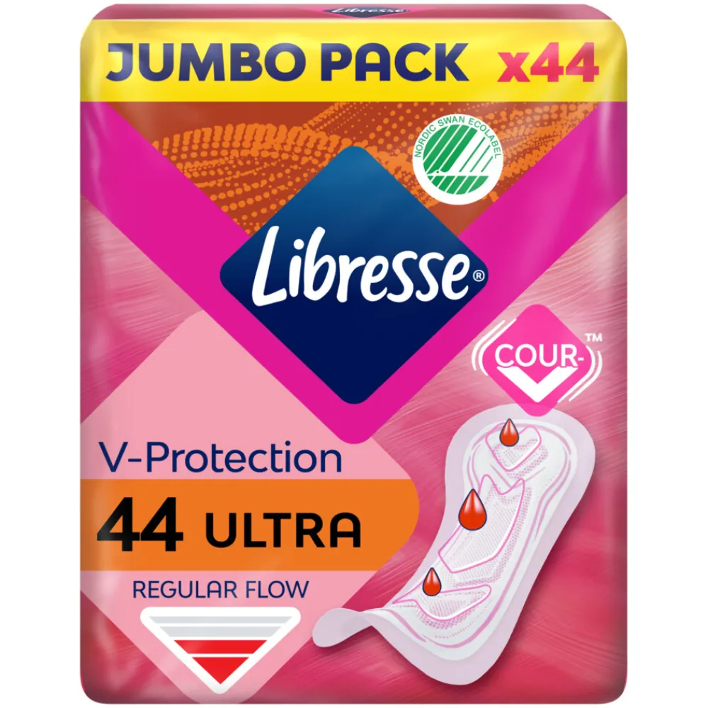 Libresse 8x Ultra Regular Maandverband Jumbo Pack 44 stuks