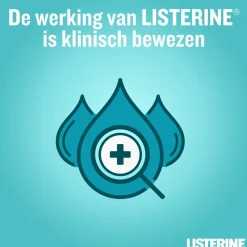 Listerine 3x Mondwater Cool Mint Milde Smaak Zonder Alcohol 1 liter