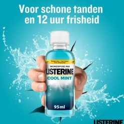 Listerine 3x Mondwater Cool Mint Reisverpakking 95 ml