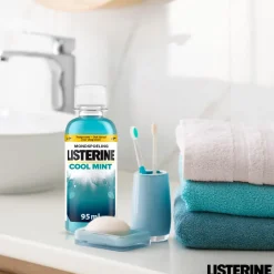 Listerine 3x Mondwater Cool Mint Reisverpakking 95 ml