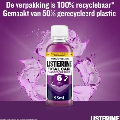 Listerine 3x Mondwater Total Care Reisverpakking 95 ml