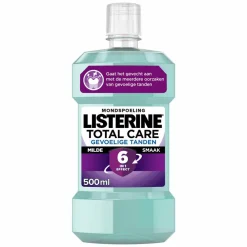 Listerine 3x Mondwater Total Care Gevoelige Tanden 500 ml