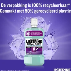 Listerine 3x Mondwater Total Care Gevoelige Tanden 500 ml