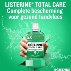 Listerine 3x Mondwater Total Care Tandvleesbescherming 500 ml