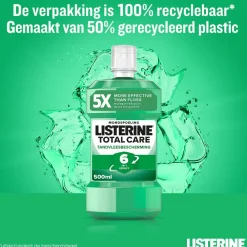 Listerine 3x Mondwater Total Care Tandvleesbescherming 500 ml