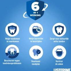 Listerine 3x Total Care Bescherming Tegen Tandsteen 500 ml