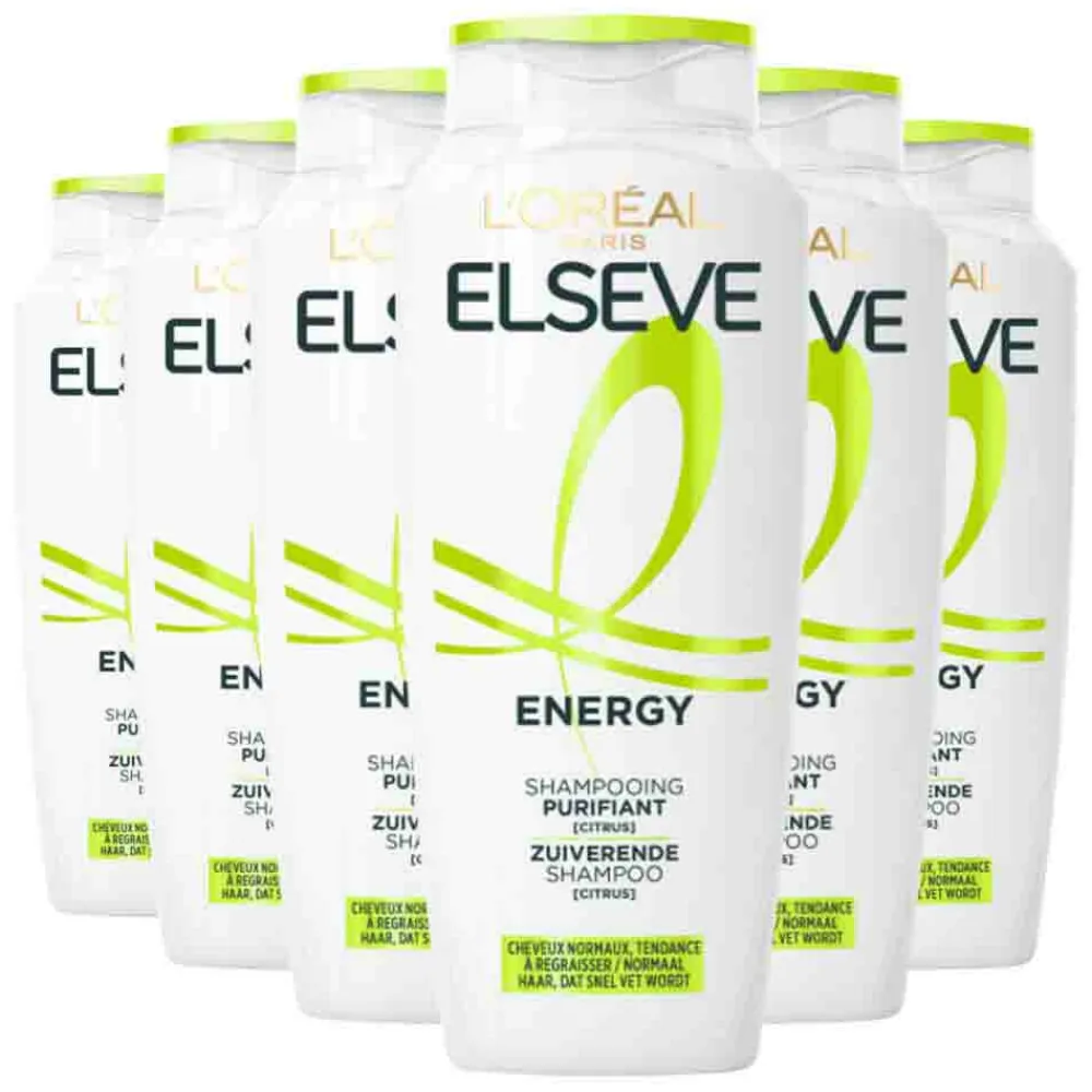 LOréal 6x L'Oréal Elseve Energy Shampoo 250 ml