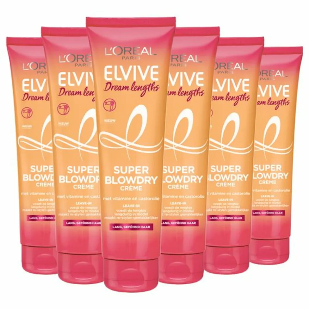 LOréal 6x L'Oréal Elvive Dream Lengths Blowdry Cream 150 ml