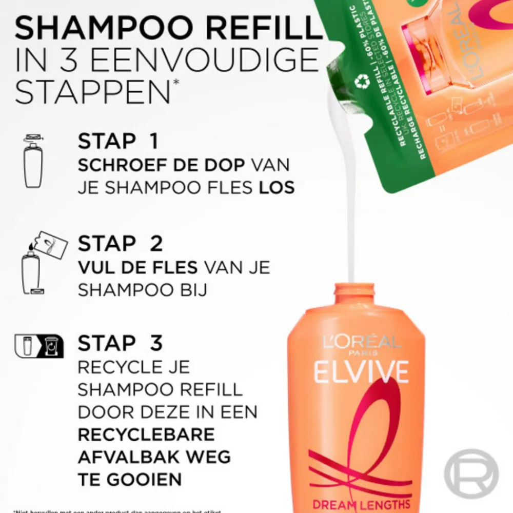 LOréal 6x L'Oréal Elvive Dream Lengths Shampoo Refill 250 ml