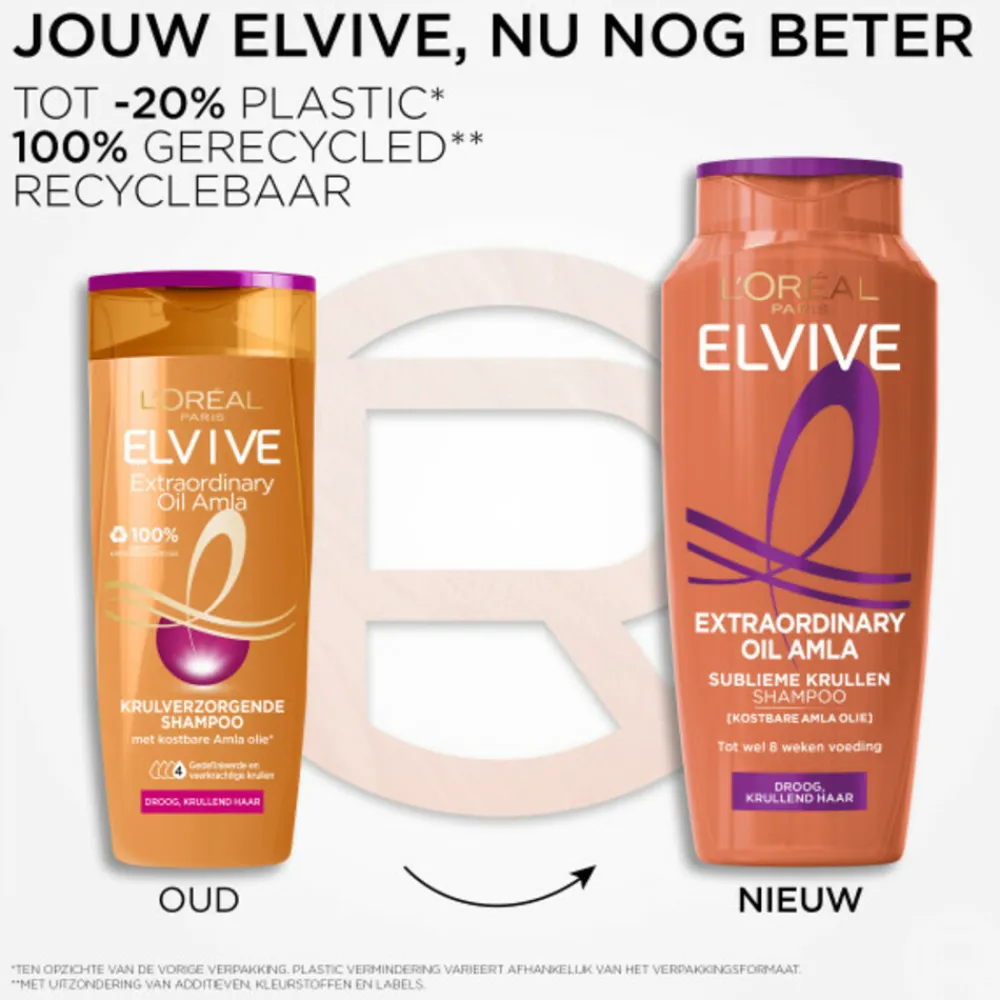 LOréal 6x L'Oréal Elvive Extraordinary Oil Krulverzorging Shampoo 250 ml