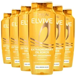 LOréal 6x L'Oréal Elvive Extraordinary Oil Shampoo Kokos 250 ml