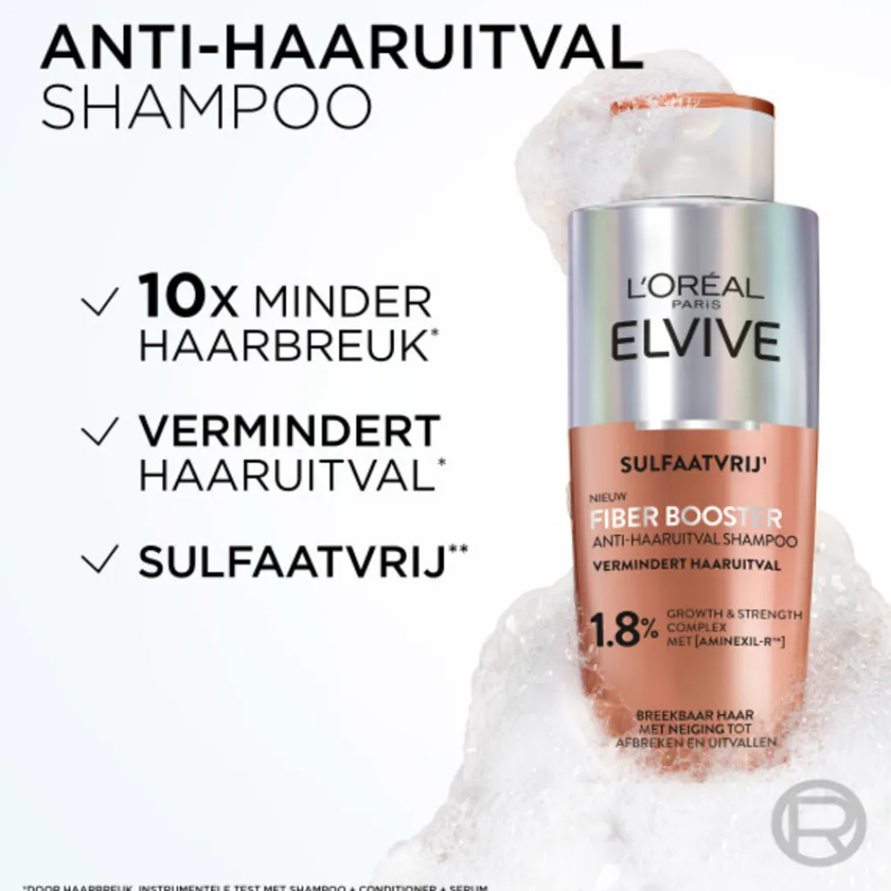 LOréal 6x L'Oréal Elvive Fiber Booster Anti-Haaruitval Shampoo 200 ml