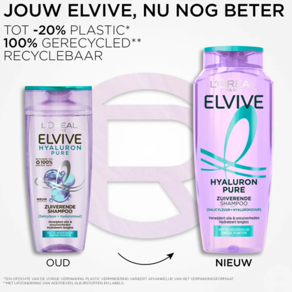 LOréal 6x L'Oréal Elvive Hyaluron Pure Shampoo 250 ml