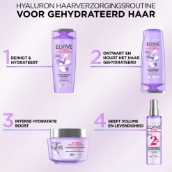LOréal 6x L'Oréal Elvive Hydra Hyaluronic Haarmasker 300 ml
