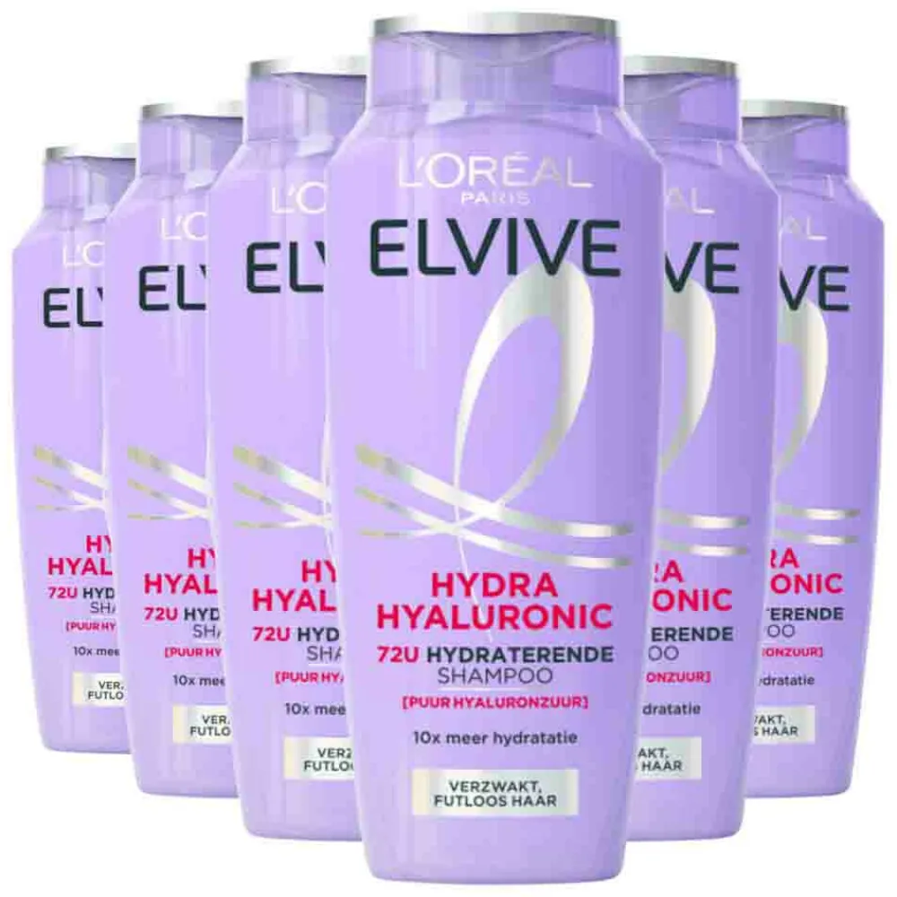 LOréal 6x L'Oréal Elvive Hydra Hyaluronic Shampoo 250 ml